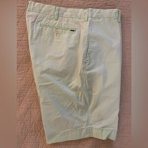 Polo Ralph Lauren 'Hudson' Classic Fit Flat Front Shorts in Green Size 38 $98.50